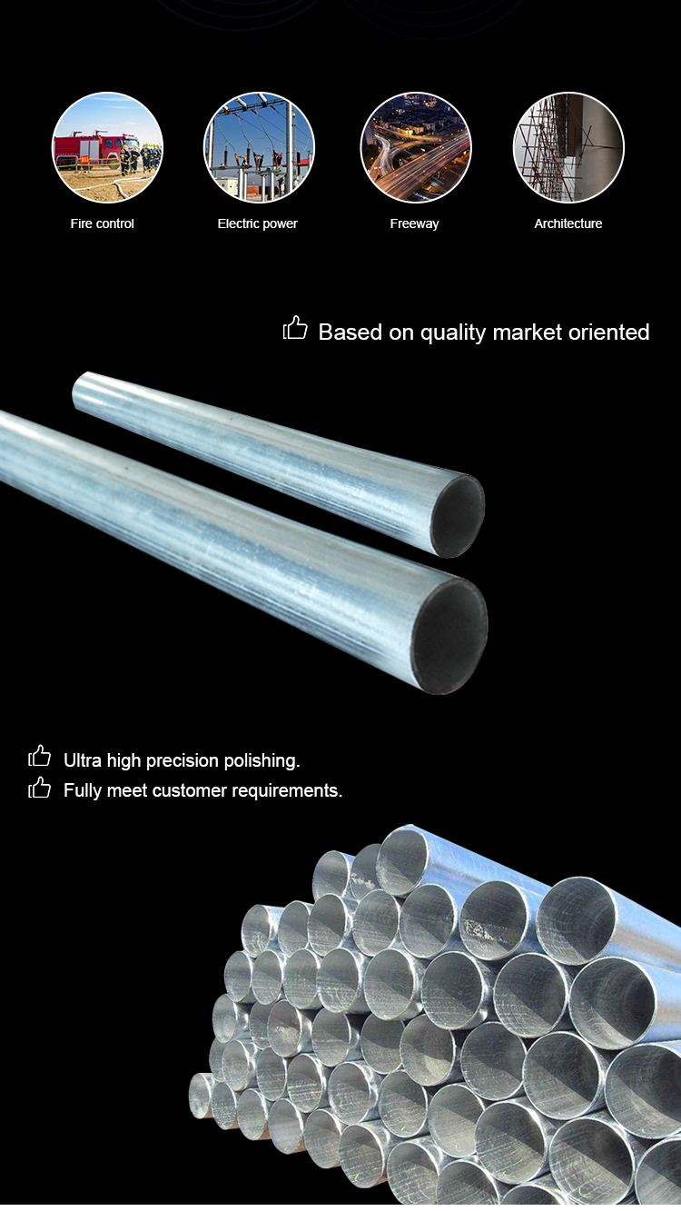 2 inch galvanized metal steel pipe price list galvanized pipe