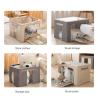 Buy cheap 66L Large Capacity Folding Cotton Linen Household Quilt Clothing Collapsible Dustproof Cover Storage Box Organizer from wholesalers
