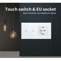 Buy cheap Euro Standard Type 157 2 Gang Touch Switch Socket Combination For Circular product