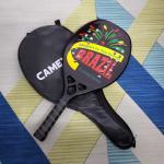 Carbon Fiber Padel Brasil Beach Tennis Rackets Paddle Soft EVA Face Raqueta With