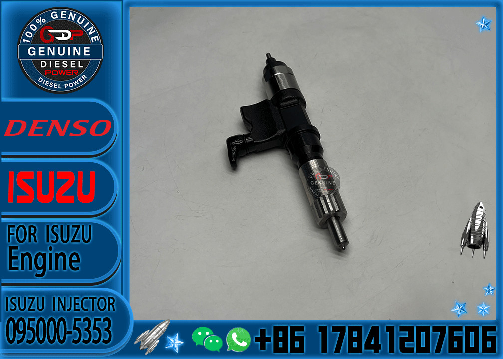6pcs Denso Fuel Injector 095000-5353 8-97601156-1 Compatible with Isuzu Diesel Engine 7.8L 6HK1 4HK1