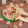 Buy cheap 64 Pcs Pretend Play Wooden Pizza Toy For Children Food Cooking from wholesalers