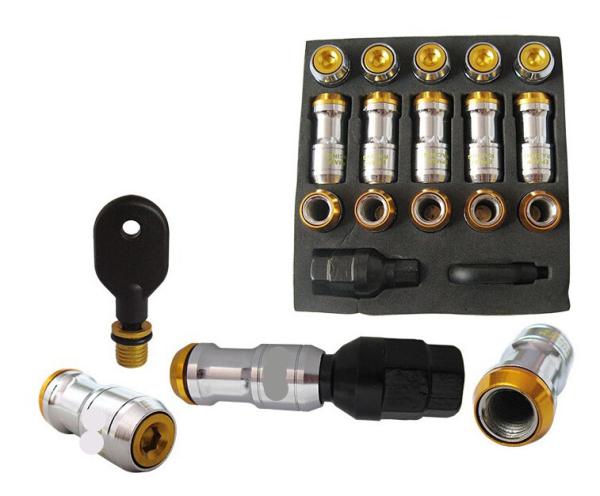 Buy cheap Colorful Racing Lug Nuts With Locks For Nissan / Car Wheel Nuts With Key 20 PCS from wholesalers