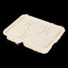 Buy cheap 5 Compartment Biodegradable Food Containers Corn Starch Food Grade from wholesalers