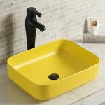 15 Inch Vessel Ceramic Bathroom Sink Bowl Stain Resistant Hand Wash White