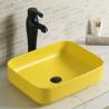 Buy cheap No Seams Countertop Bathroom Sink Non-Leakage Design Rectangular Wash Basin from wholesalers