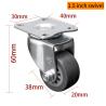 Buy cheap Light Duty Mini Furniture Casters Small Swivel Caster Wheels 1.5 Inch 38mm from wholesalers