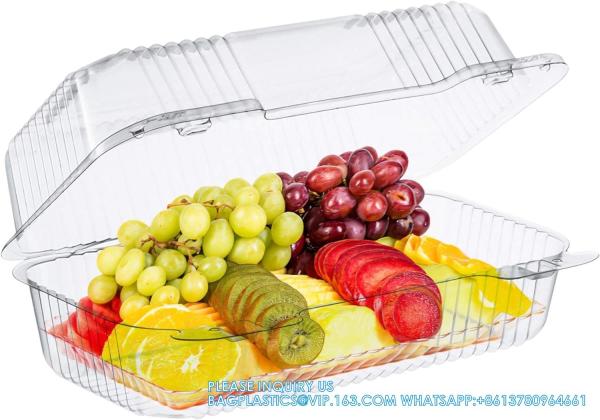 The Bakers Pantry Cake Roll Container Hinged Lid Disposable 9"X 5 Loaf Deep