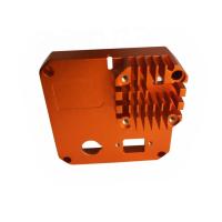 Buy cheap Orange Anodized Aluminum Heatsink Extrusion Profiles Construction Appliance product