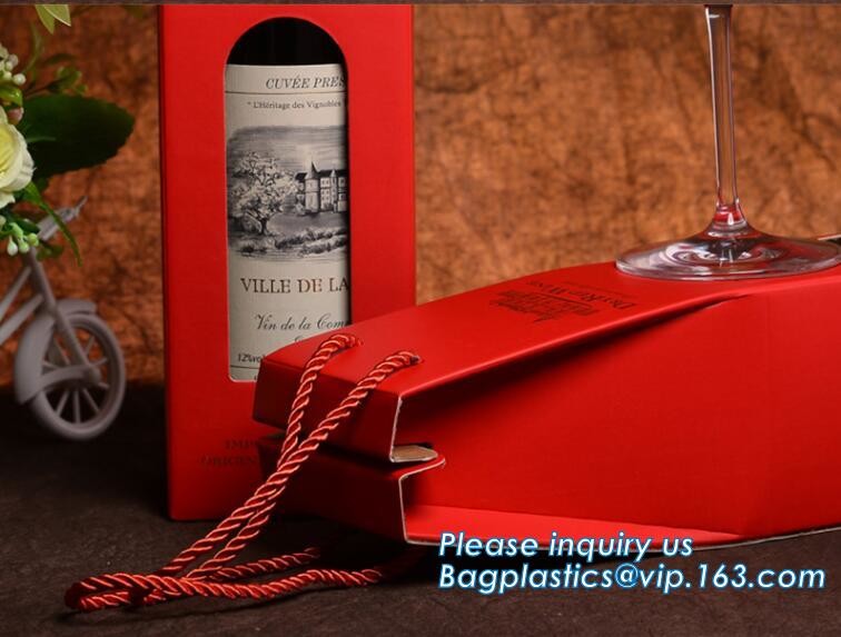 tea brown paper bag with logo print eco friendly With Ribbon Handles wine packaging offset bags,Decorative Paper Bags wi