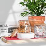 Factory Price Green Transparent Luxurious Candle Jars Candle Glass Jar With Box