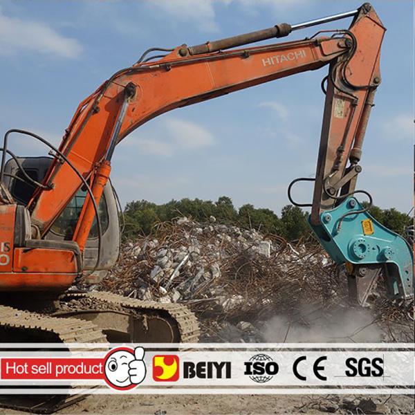 Buy cheap BEIYI hydraulic pulverizer attachments reinforcing steel breaker/cutter distributors from wholesalers