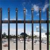 Buy cheap Black Outdoor Metal Picket Steel Fence 6ft X 8ft Wrought Iron Garden Fence from wholesalers