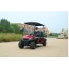 Buy cheap 2+2 Dark Red Electric Golf Cart 72v Off Road High Speed With Seat Belts Lithium Battery from wholesalers