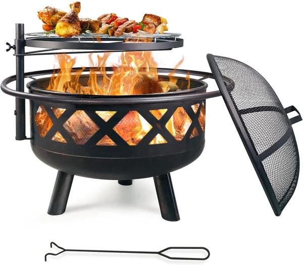 Buy cheap 30'' Heavy Duty Charcoal Heating Stove Wood Burning Steel BBQ Grill from wholesalers