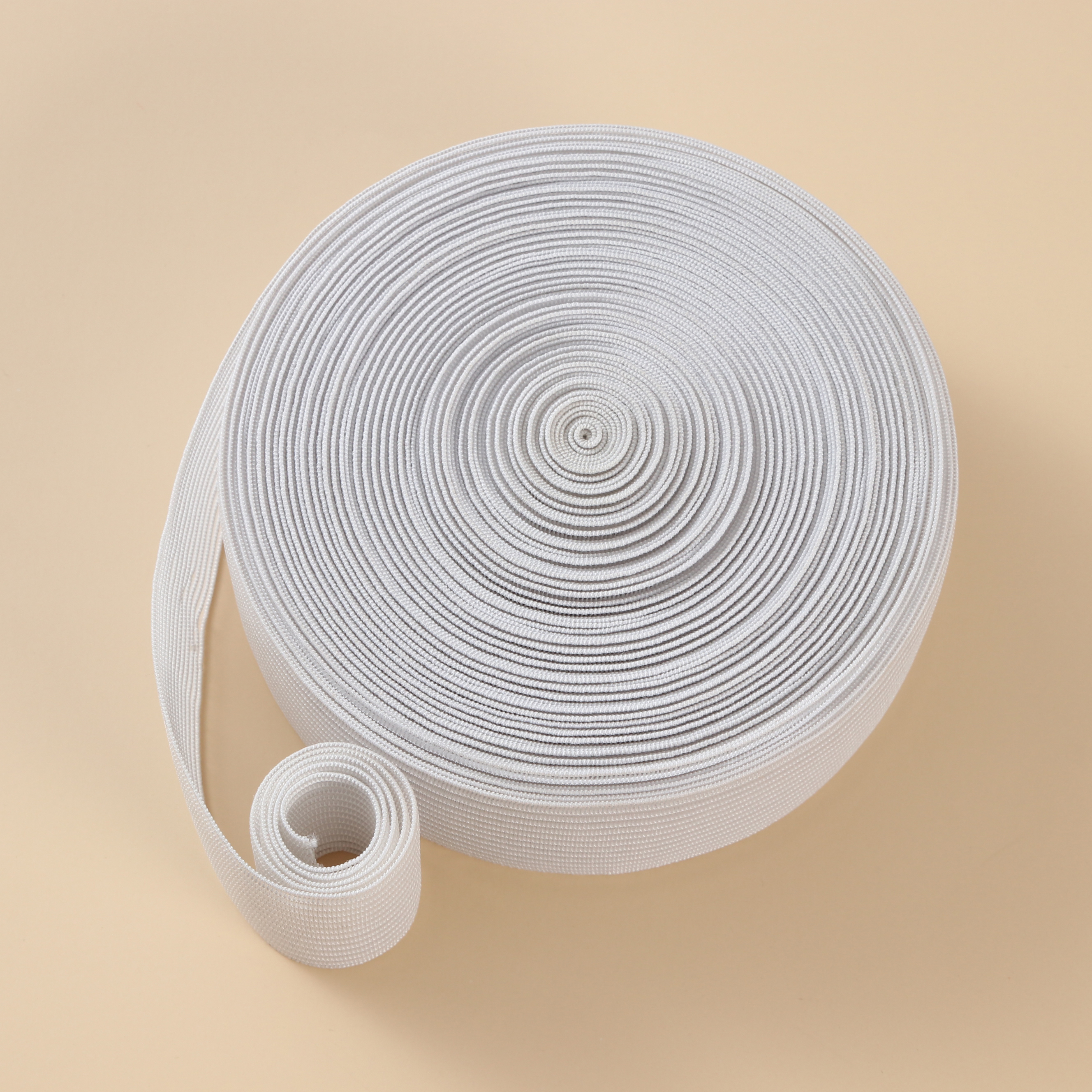 Factory custom ultrathin polyester fisl silk elastic band webbing tape for garment luggage banding tape