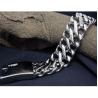 Buy cheap Men's Titanium Stainless Steel Wide Link Chain Bracelet (CE329) from wholesalers