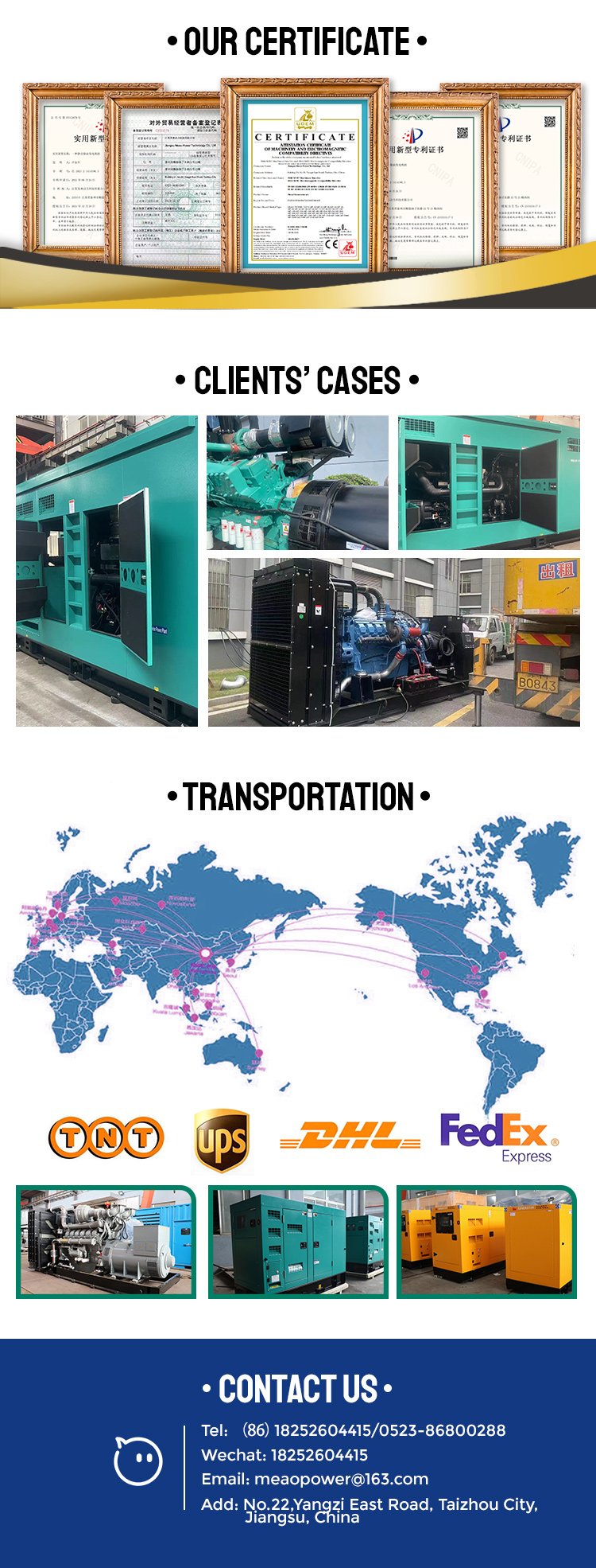 40kw Diesel Generators Prices from with Cummins 4BTA3.9-G2 Engine