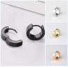 Buy cheap Hot Sale stainless steel earrings women black hoop earrings for girl or boy wholesale from wholesalers