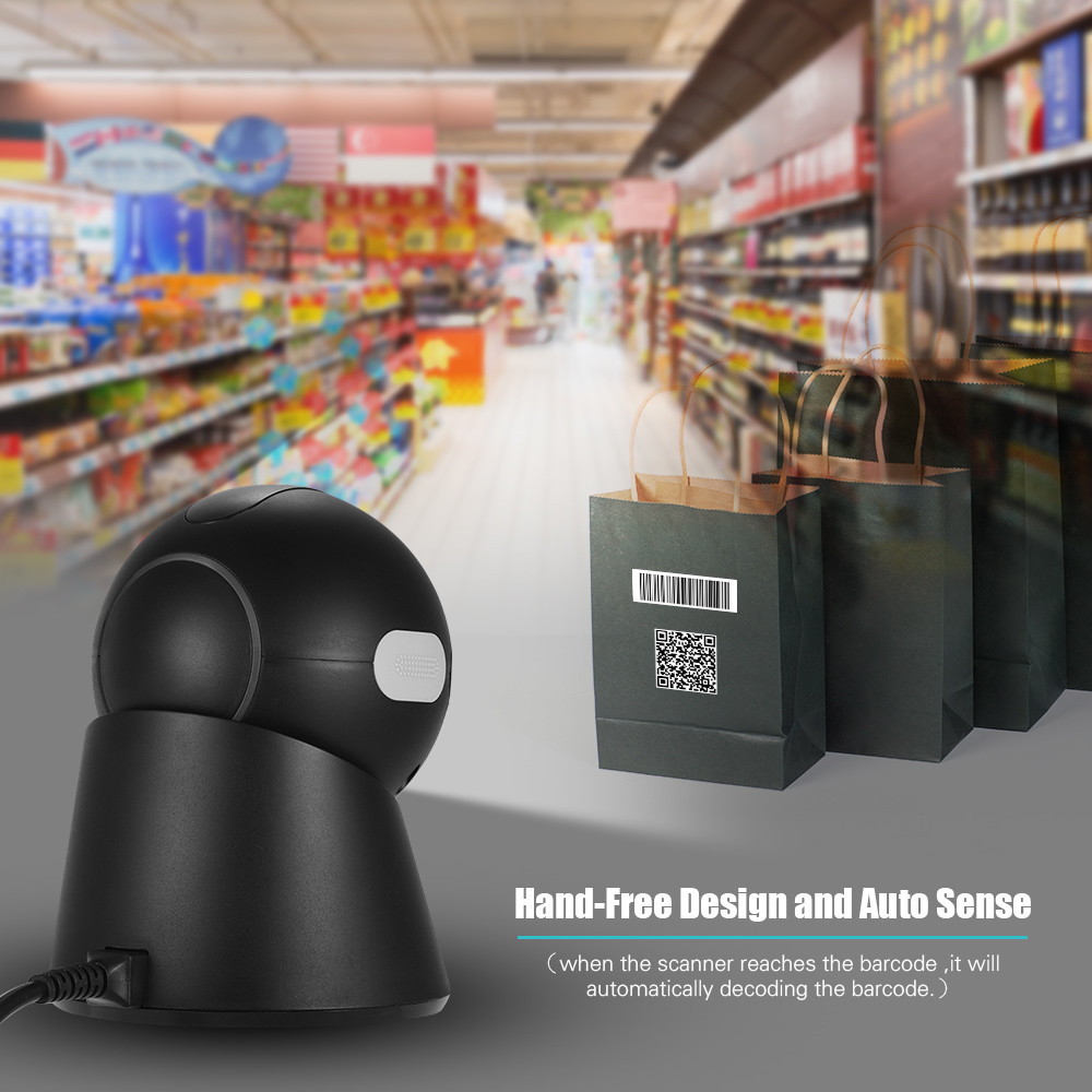 Omnidirectional Desktop Barcode Scanner 1D 2D FDA ROHS Certified For Retail