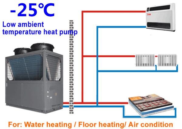 Buy cheap 50 / 60Hz Low Ambient Temperature Heat Pump , Cold Climate Heat Pump Easy To Install from wholesalers