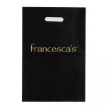 5 KG Shopping Printed Black Plastic Die Cut Handle Bag