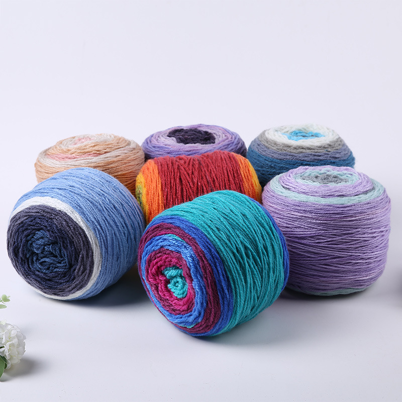 Chunky Acrylic Wool Blend Yarn Anti Static Washable For Scarves