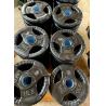 Buy cheap 3 Holes Black Rubber Coated Weight Plate Free Weights Barbell Plate from wholesalers