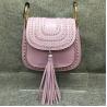 Buy cheap Female head layer of leather 2016 new European and American fashion rivet fringed shoulder bag Messenger packet from wholesalers
