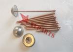 Copper Plated CD Weld Pins With Metal Washers For Fixing Thermal Insulation