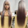 Buy cheap New Wig Female European And American Fashion Gradient Color In Long Straight Hair Highlights Brown Gold Chemical Fiber Headgear Female from wholesalers