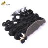 Buy cheap Ladies Remy Human Hair Extensions Bundles 100% Brazilian With Lace Frontal Closure from wholesalers