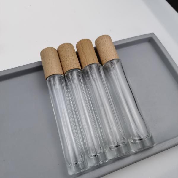 Buy cheap 5ml 10ml Perfume Spray Bottle Transparent Glass Roll On Luxury from wholesalers