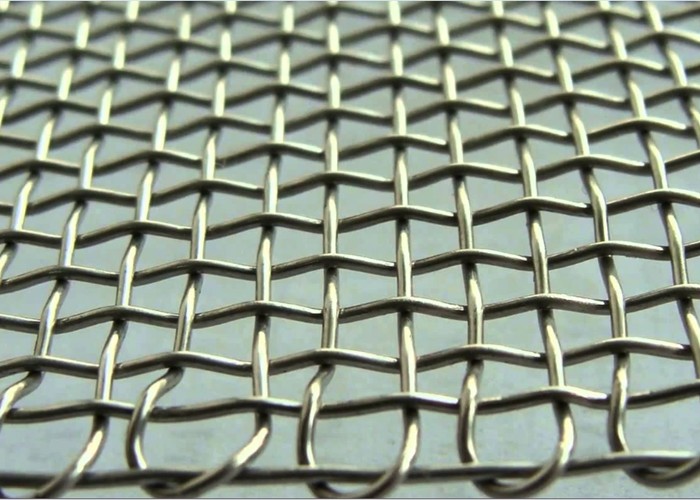 316 / 304 Stainless Steel Woven Wire Mesh , 4X4 Plain Weave Fabric