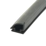 12.5*10mm PVC Rubber Strip TPE Anti Collision For Sliding Door Black Color
