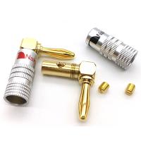 Buy cheap Dia 4mm Male Nakamichi Banana Plugs 90 Degree 24K Multipurpose product