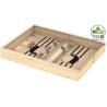 Buy cheap Wooden Board Game Set with Chess, Checkers, Shut The Box, Hockey Game Sling Puck, for Kids from wholesalers