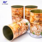 SGS Large Round Tin Containers 700ml Metal Cans For Fruit Juices