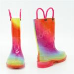 35EU Glitter Light Up Rain Boots , Flexible Non Slip Rain Boots