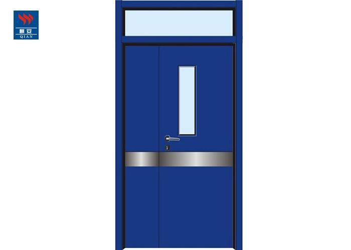 Hospital Internal Acoustic Fire Rated FD30 Double Leaf Steel Door