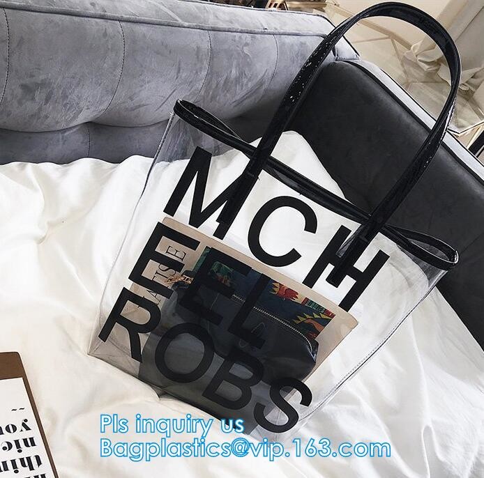 popular big handbags PVC printing women bag, Shoulder Bags Popular Women Beach Bags, shoulder designer luxury designer h