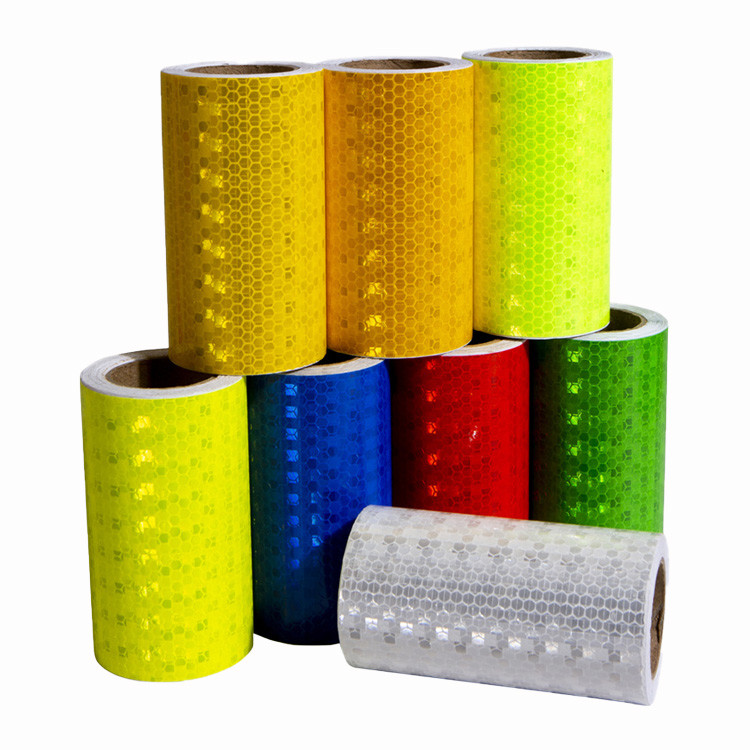PVC Conspicuity Crystal Lattice Reflective Warning Tape For Safety Marking
