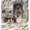 Buy cheap 12mm Thickness Porcelain Slab Tile Italian Golden White For Bathroom from wholesalers