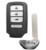 Buy cheap Honda Keyless Entry Vehicle Remote Key Car Smart Key Fob 6.6*3.6CM 4 Buttons from wholesalers