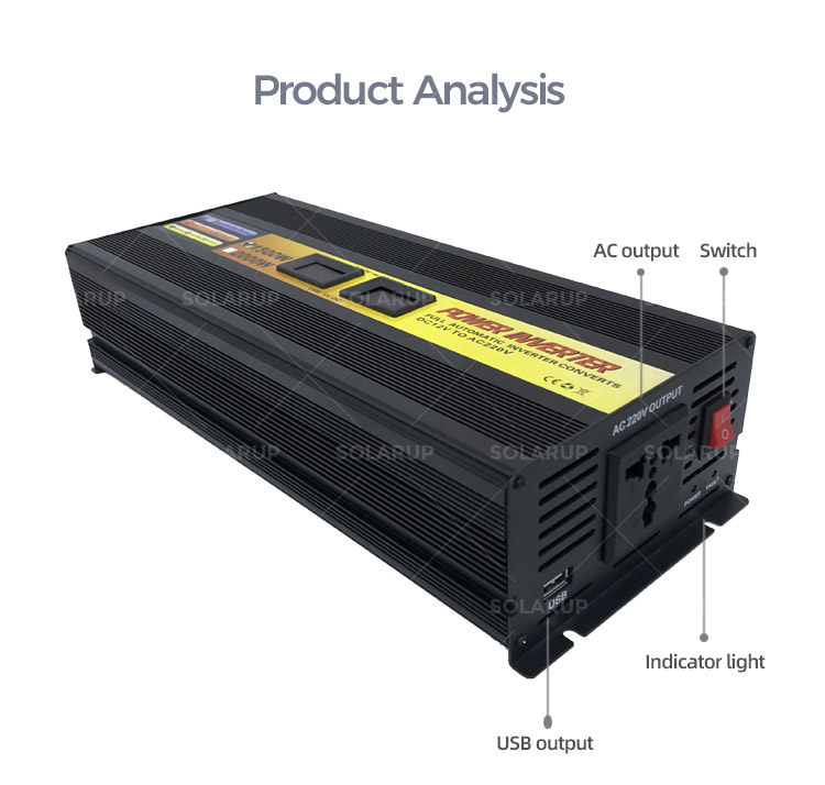 1.5KW All In One Solar Inverter With Inbuilt Batteries MPPT Gybrid Solar Inverter Pure Sine Wave 12V
