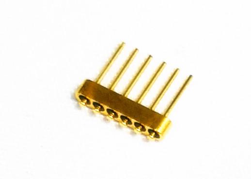 Buy cheap 6-pin 1.27um Gold Plated Nail Head Glass To Metal Kovar Headers from wholesalers