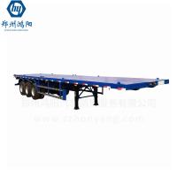 Buy cheap Brand New Flatbed Trailer 4 Axles Lowbed Truck Trailer With Custom Colors Unit product
