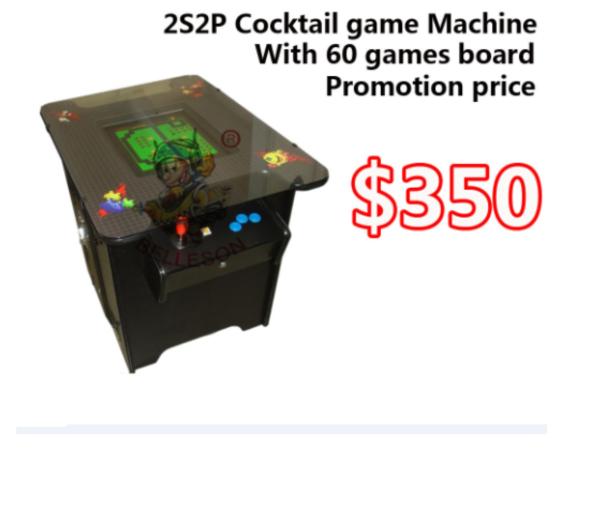 Buy cheap Black Cocktail Arcade Machine 2 Side 2 Player With 19 Inch Full View Screen from wholesalers
