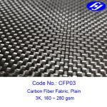 Buy cheap 160~280gsm Plain weaving Luggage 3k Carbon Fiber Fabric from wholesalers