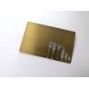 Buy cheap Customized Brass Gold Metal Business Member Card With Etch Laser Logo 85x54mm from wholesalers